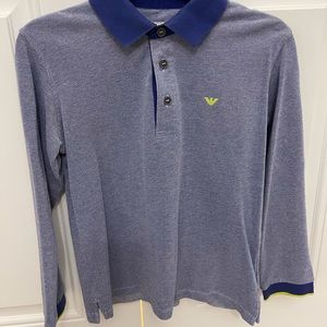Armani junior boys polo long sleeves